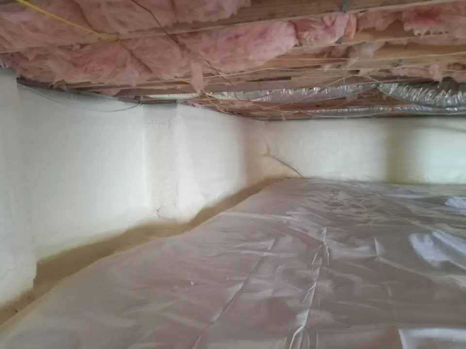 Crawl space encapsulation with closed-cell spray foam for Spray Foam Roofing in Indian Trail